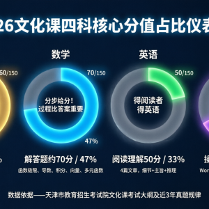2026天津专升本全科题型与分值深度拆解